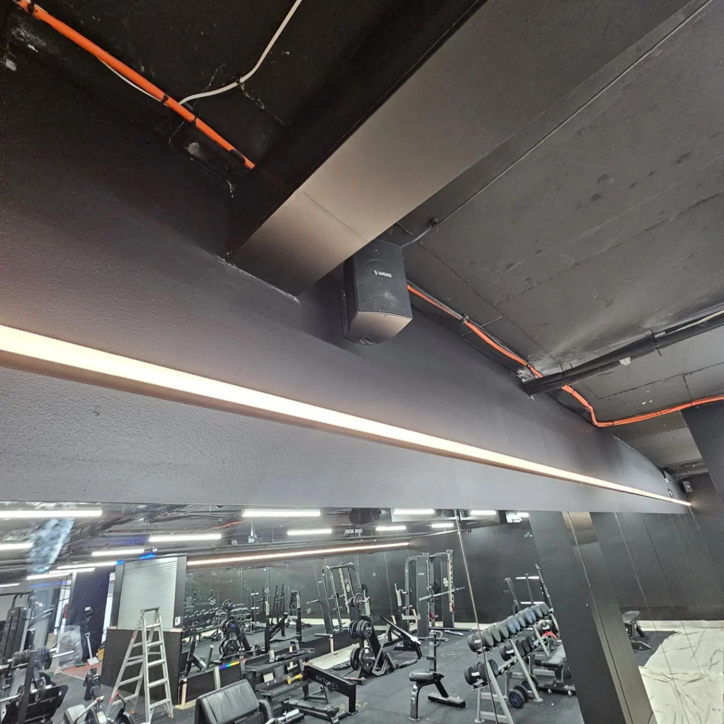 Ceiling and lighting at Plus Fitness Merrylands West